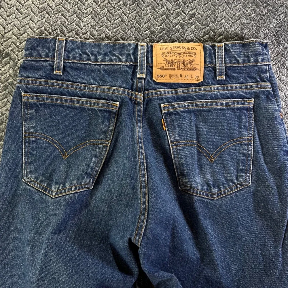 Levi Strauss 550 Orange Tab men's Relaxed Fit Tapered Leg‎ Blue Denim W32 L30